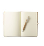 Conjunto de Bloco de Notas A5 e Caneta de Cortiça /Algodão Personalizado– Brindes Promocionais Fusion Print