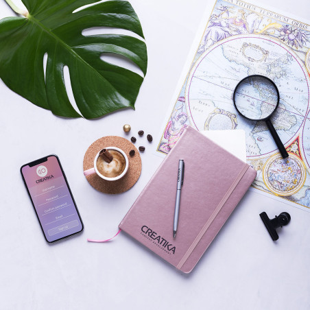 Bloco de Notas A5 Metálico Personalizado – Brindes Promocionais Fusion Print