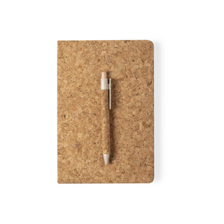 Conjunto Caderno A5 e caneta Cortiça Natalício | Presentes Personalizados de Natal Fusion Print