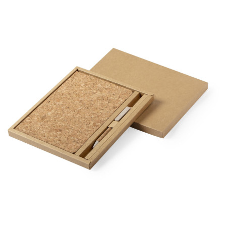 Conjunto Caderno A5 e caneta Cortiça Natalício | Presentes Personalizados de Natal Fusion Print