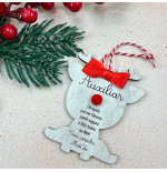 Bola de Natal Rena Personalizada em MDF | Personalizados de Natal da Fusion Print