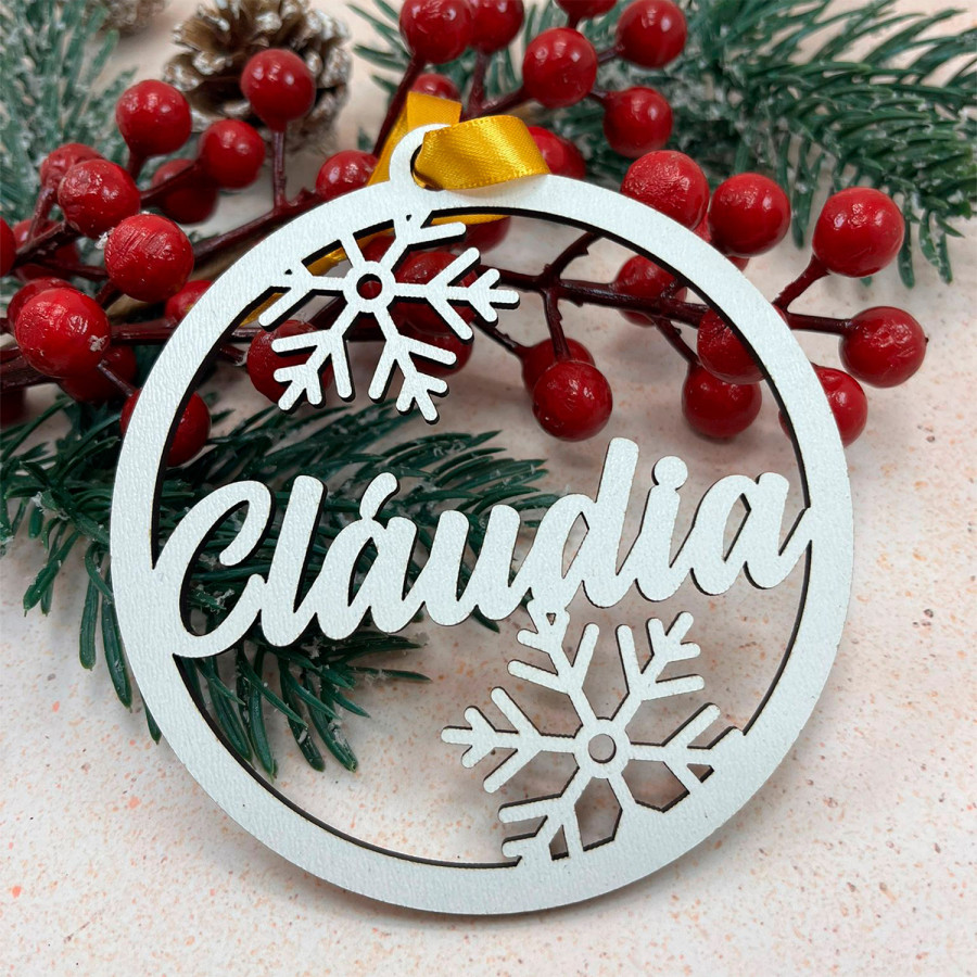 Bolas de Natal Personalizadas em MDF | Personalizados de Natal da Fusion Print