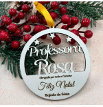 Bolas de Natal Personalizadas em MDF | Personalizados de Natal da Fusion Print