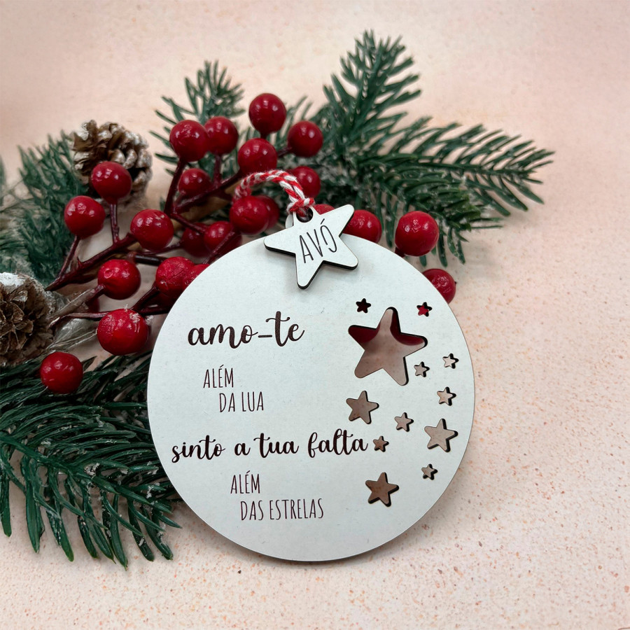 Bolas de Natal Personalizadas em MDF | Personalizados de Natal da Fusion Print