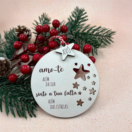 Bolas de Natal Personalizadas em MDF | Personalizados de Natal da Fusion Print