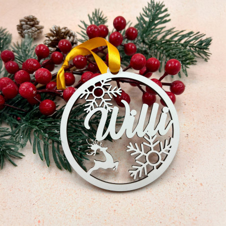 Bolas de Natal Personalizadas em MDF | Personalizados de Natal da Fusion Print