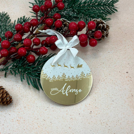 Bolas de Natal Personalizadas em Acrílico espelho | Personalizados de Natal da Fusion Print