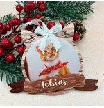 Bolas de Natal Personalizadas em MDF | Personalizados de Natal da Fusion Print