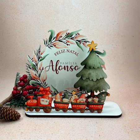 Centro de Mesa de Natal em MDF | Personalizados de Natal da Fusion Print