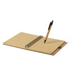 Caderno A5 em Bambu com desenho Natalício | Personalizados de Natal da Fusion Print