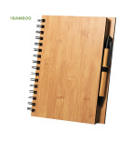 Caderno A5 em Bambu com desenho Natalício | Personalizados de Natal da Fusion Print