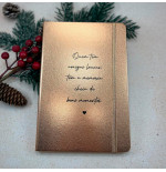 Bloco de Notas A5 Metálico Amigos | Personalizados de Natal da Fusion Print