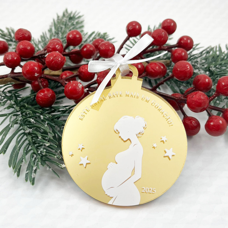 Bolas de Natal Personalizadas em Acrílico | Personalizados de Natal da Fusion Print