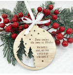 Bolas de Natal Personalizadas com Foto em MDF | Personalizados de Natal da Fusion Print