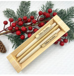 Conjunto de Esferográfica e Lápis Ecológico | Presentes Personalizados de Natal Fusion Print