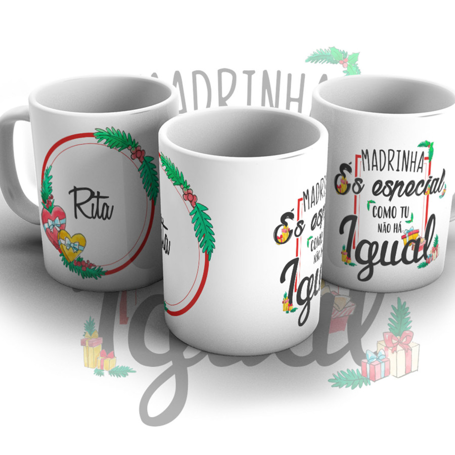 Caneca de Cerâmica 35cl Natal- Presentes e Decoração de Natal | Fusion Print