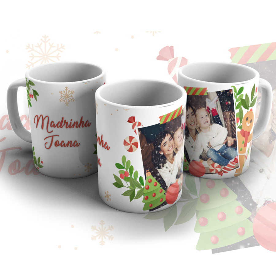 Caneca de Cerâmica 35cl Natal- Presentes e Decoração de Natal | Fusion Print