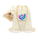 Mochila Saco Personalizada em Algodão | Personalizáveis da Fusion Print