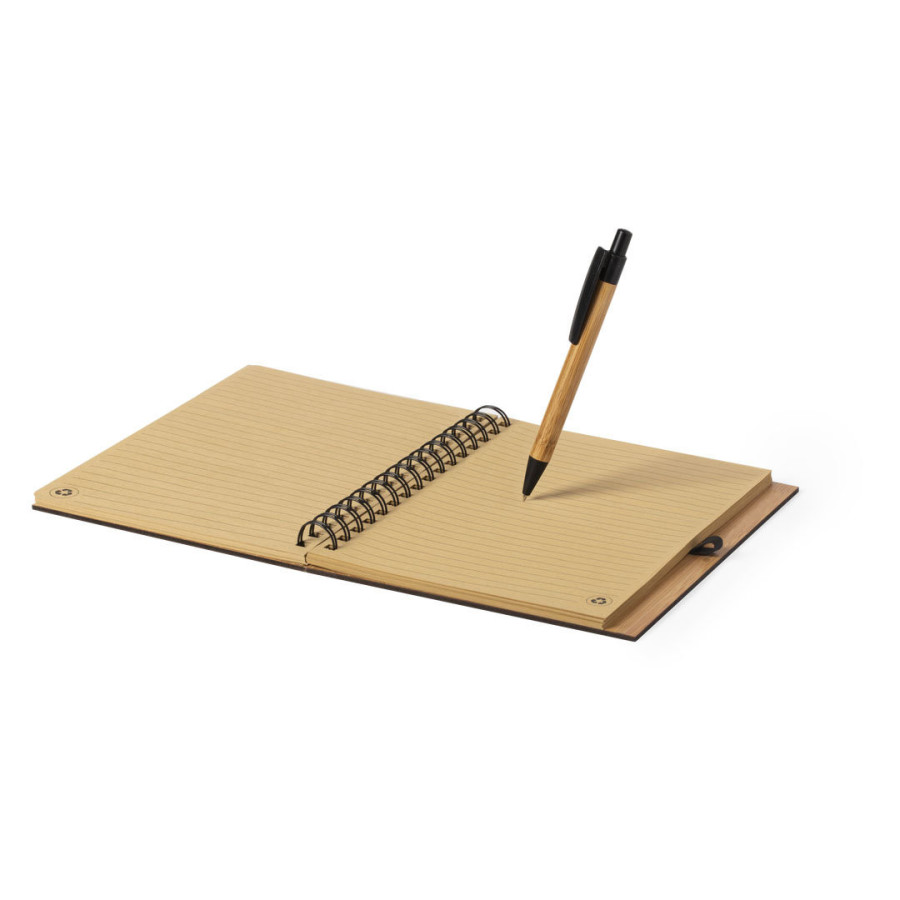 Caderno A5 em Bambu Personalizado – Brindes Promocionais Fusion Print