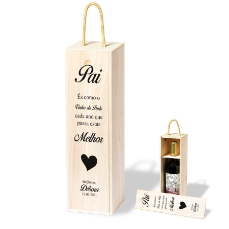 Caixa de Vinho Personalizada- Presentes Personalizados Premium da Fusion Print