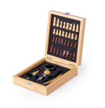 Jogo de Xadrez com acessórios de vinho Personalizados Premium da Fusion Print