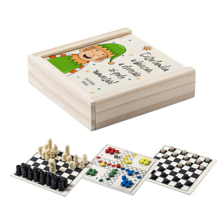 Conjunto de jogos de tabuleiro personalizado Premium da Fusion Print
